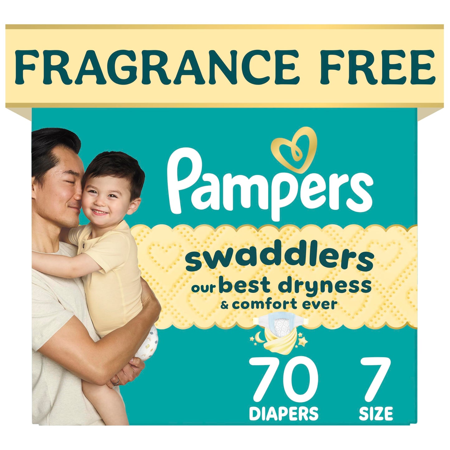 Pampers Swaddlers Diapers, Size 5 (20-37 lbs), 132 Count, Fragrance Free, Hypoallergenic, Absorbent, Pediatrician Recommended, Skin Safe