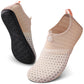 SEEKWAY Water Shoes Quick-Dry Aqua Socks Barefoot Slip-on for Beach Pool Swim River Yoga Lake Surf Women Men Black SK001