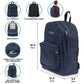 JanSport SuperBreak One Backpacks - Durable, Lightweight Bookbag with 1 Main Compartment, Front Utility Pocket with Built-in Organizer - Premium Backpack, Black