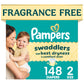 Pampers Swaddlers Diapers, Size 5 (20-37 lbs), 132 Count, Fragrance Free, Hypoallergenic, Absorbent, Pediatrician Recommended, Skin Safe