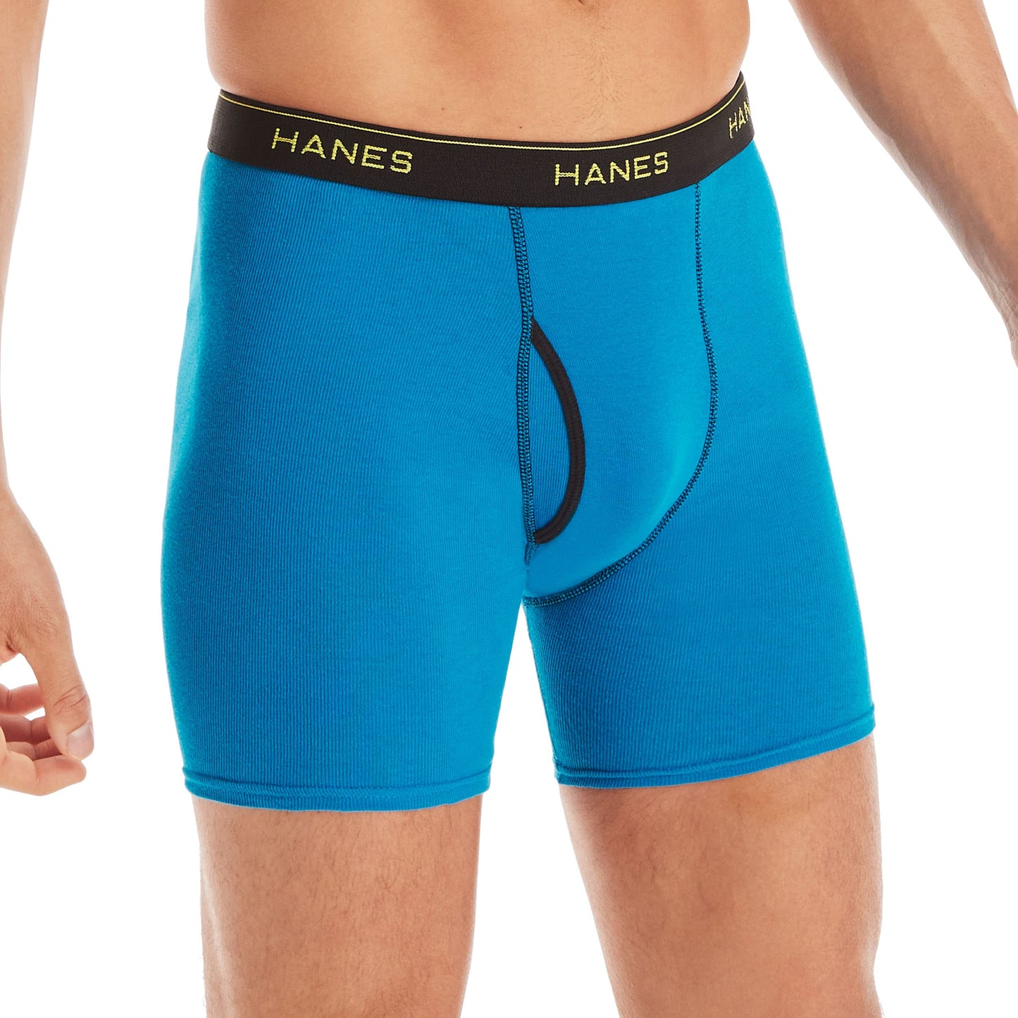 Hanes mens Underwear Boxer Briefs Pack, Cool & Breathable Cotton Moisture-wicking Underwear for Men, No Ride Up