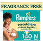 Pampers Swaddlers Diapers, Size 5 (20-37 lbs), 132 Count, Fragrance Free, Hypoallergenic, Absorbent, Pediatrician Recommended, Skin Safe