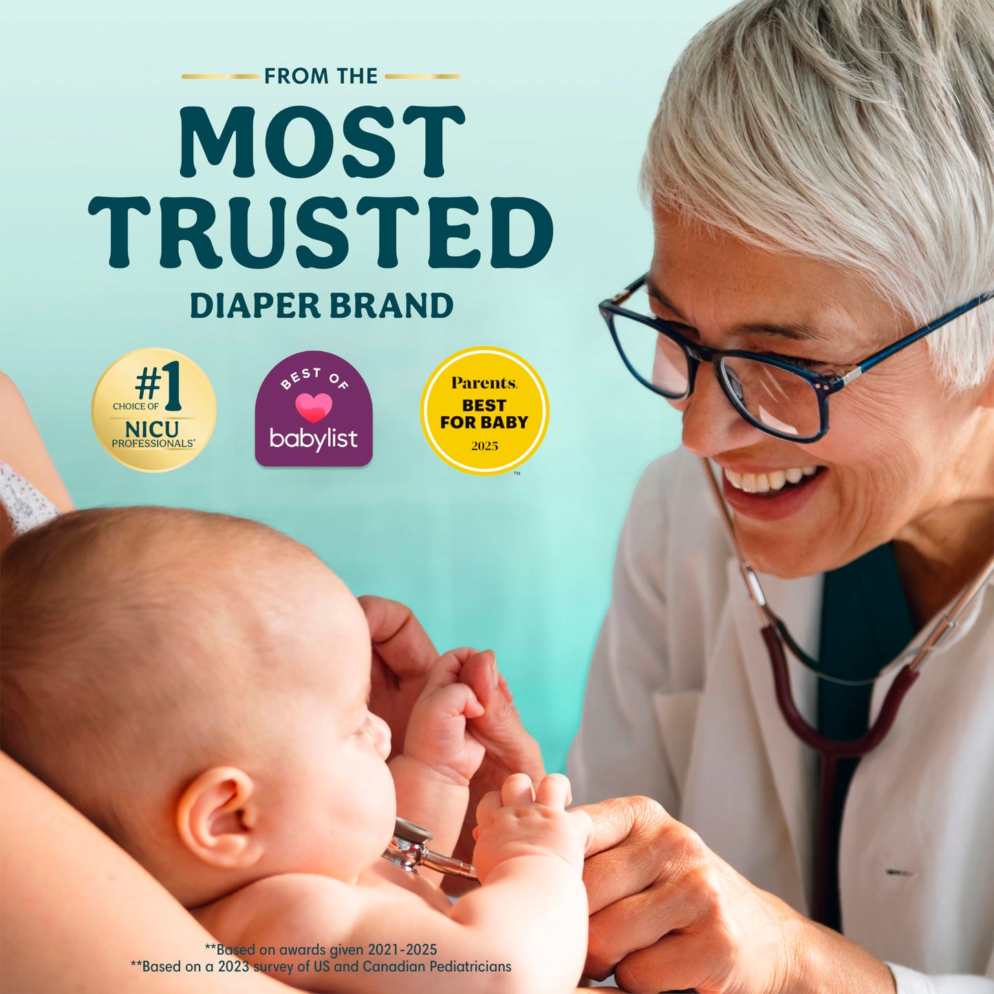 Pampers Swaddlers Diapers, Size 5 (20-37 lbs), 132 Count, Fragrance Free, Hypoallergenic, Absorbent, Pediatrician Recommended, Skin Safe