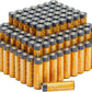 Amazon Basics 48 Pack AA High-Performance Alkaline Batteries, 10-Year Shelf Life, Easy to Open Value Pack