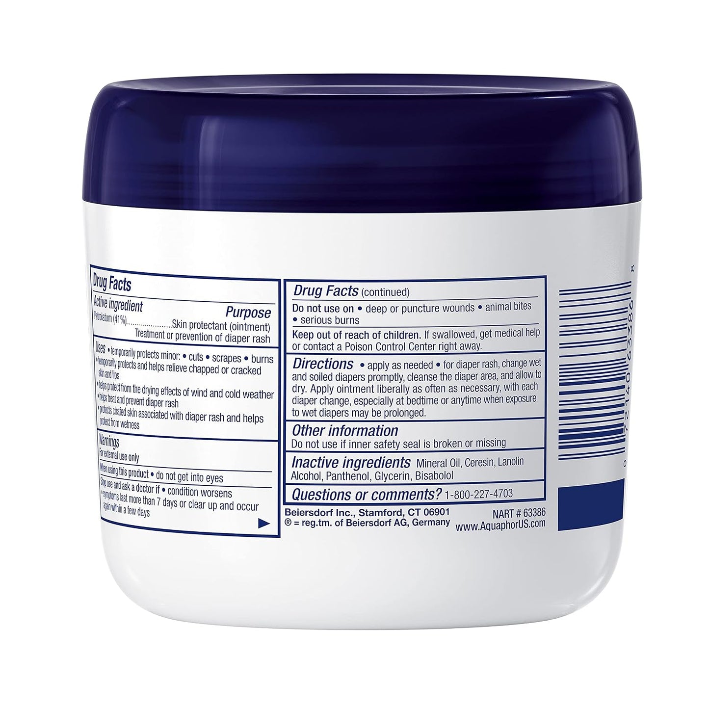 Aquaphor Baby Healing Ointment for Diaper Rash and More, 7 OZ | Baby Skin Protectant with Petrolatum for Chapped or Dry Skin, Drool Rash and Diaper Rash, Hypoallergenic, Fragrance Free