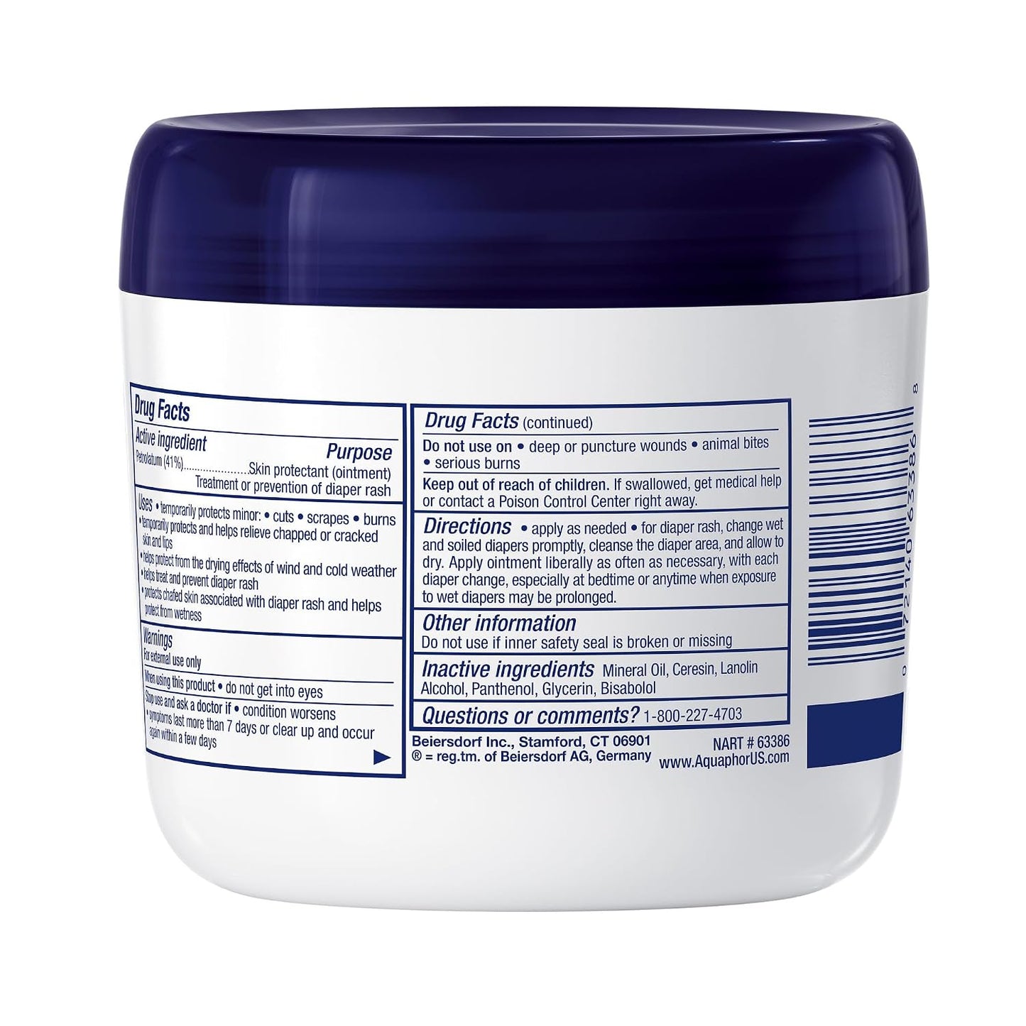 Aquaphor Baby Healing Ointment for Diaper Rash and More, 7 OZ | Baby Skin Protectant with Petrolatum for Chapped or Dry Skin, Drool Rash and Diaper Rash, Hypoallergenic, Fragrance Free