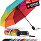 Repel Windproof Travel Umbrella - Compact & Withstands Winds up to 100MPH, Strongest Premium Auto Folding Umbrella for Rain and Sun - Durable, Light & Portable for Women & Men, Fits Backpack & Cars