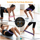 Gritin Resistance Bands, Set of 5 Skin-Friendly Resistance Exercise Band | 5 Different Strength Levels Fitness Bands - Travel Carrying Case Included - Ideal for Home, Gym, Yoga, Training
