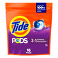 Tide PODS laundry detergent pacs, 3-in-1 Stain Remover, Odor Fighter, Color ProteCountor, 76 Count, HE compatible, Spring Meadow Scent