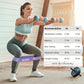 Gritin Resistance Bands, Set of 5 Skin-Friendly Resistance Exercise Band | 5 Different Strength Levels Fitness Bands - Travel Carrying Case Included - Ideal for Home, Gym, Yoga, Training