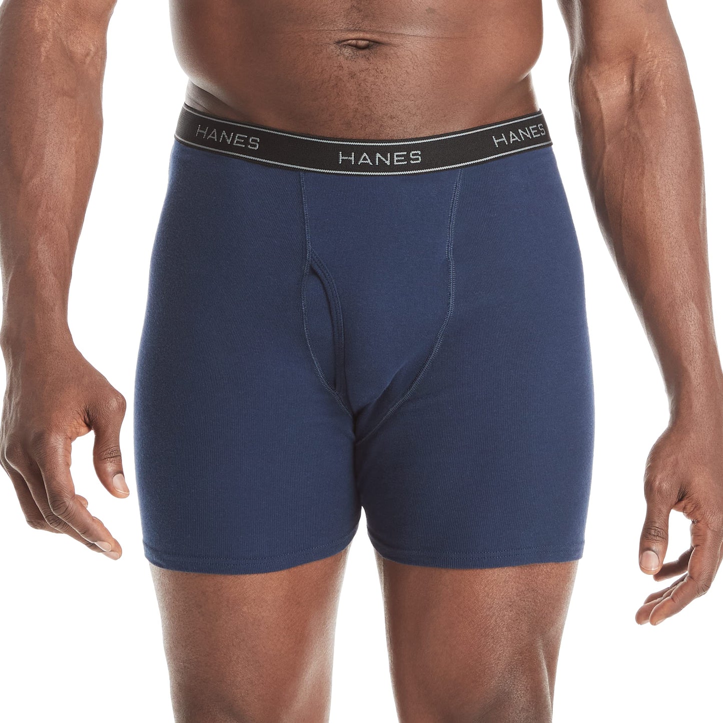 Hanes mens Underwear Boxer Briefs Pack, Cool & Breathable Cotton Moisture-wicking Underwear for Men, No Ride Up