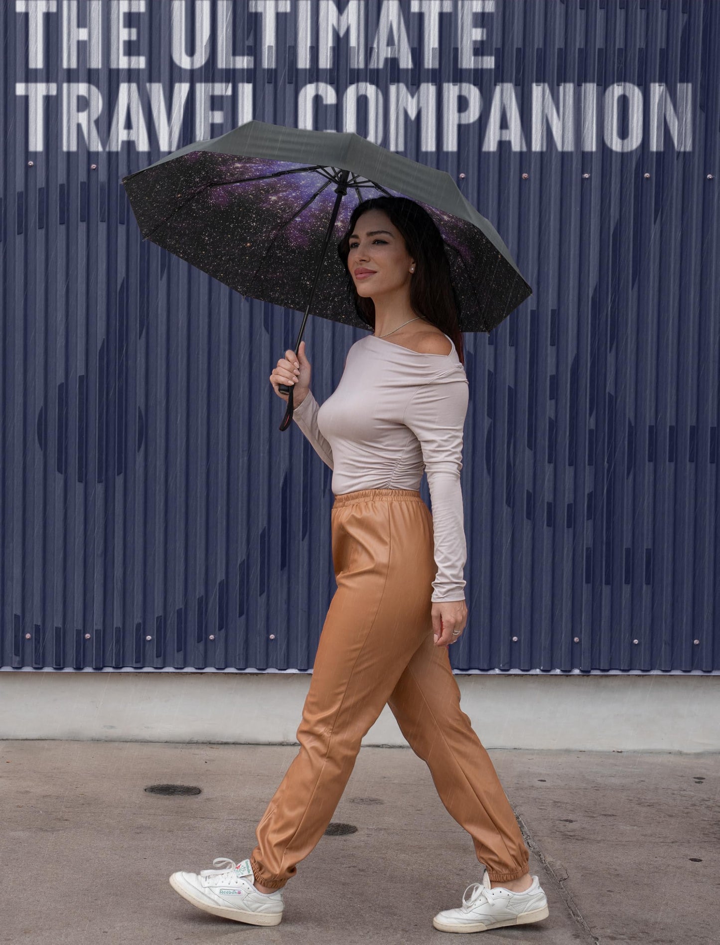 Repel Windproof Travel Umbrella - Compact & Withstands Winds up to 100MPH, Strongest Premium Auto Folding Umbrella for Rain and Sun - Durable, Light & Portable for Women & Men, Fits Backpack & Cars