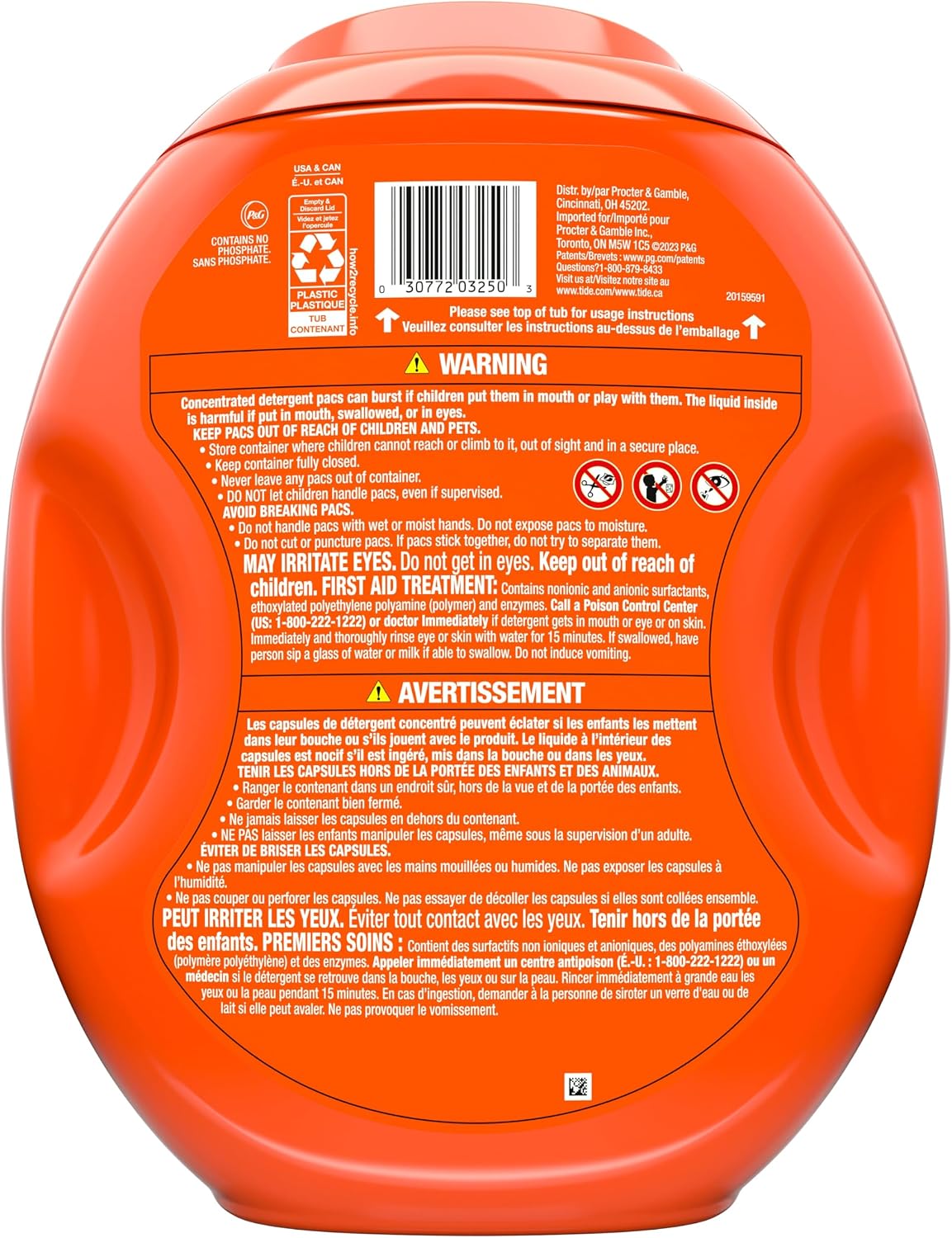 Tide PODS laundry detergent pacs, 3-in-1 Stain Remover, Odor Fighter, Color ProteCountor, 76 Count, HE compatible, Spring Meadow Scent