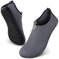 SEEKWAY Water Shoes Quick-Dry Aqua Socks Barefoot Slip-on for Beach Pool Swim River Yoga Lake Surf Women Men Black SK001