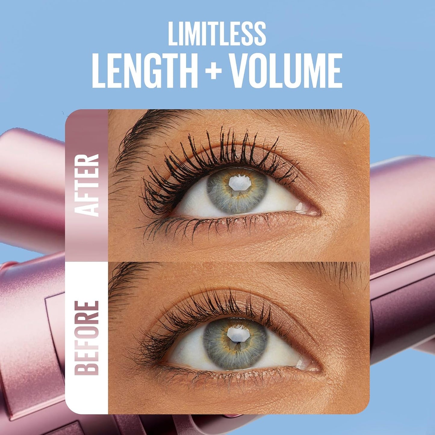Maybelline New York Lash Sensational Sky High Washable Eyelash Mascara Makeup, Volumizing, Lengthening, Defining, Curling, Multiplying, Buildable Formula, Very Black, 7.2 ml