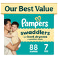 Pampers Swaddlers Diapers, Size 5 (20-37 lbs), 132 Count, Fragrance Free, Hypoallergenic, Absorbent, Pediatrician Recommended, Skin Safe