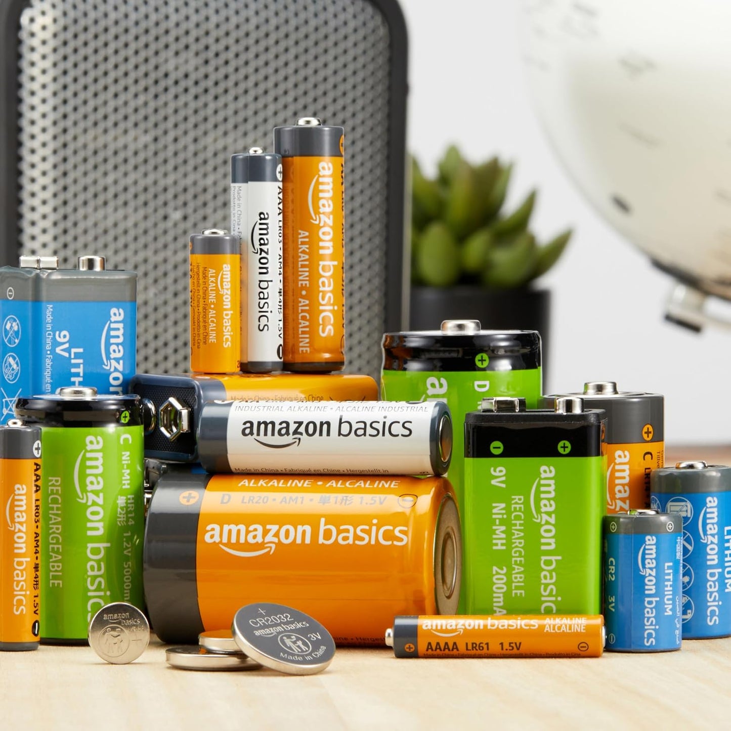 Amazon Basics 48 Pack AA High-Performance Alkaline Batteries, 10-Year Shelf Life, Easy to Open Value Pack