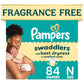 Pampers Swaddlers Diapers, Size 5 (20-37 lbs), 132 Count, Fragrance Free, Hypoallergenic, Absorbent, Pediatrician Recommended, Skin Safe