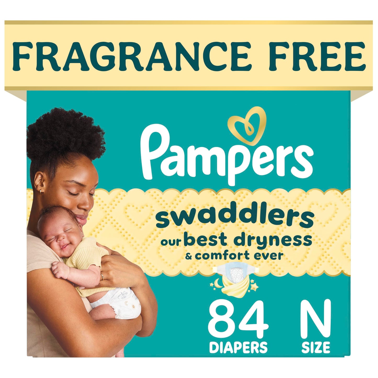 Pampers Swaddlers Diapers, Size 5 (20-37 lbs), 132 Count, Fragrance Free, Hypoallergenic, Absorbent, Pediatrician Recommended, Skin Safe