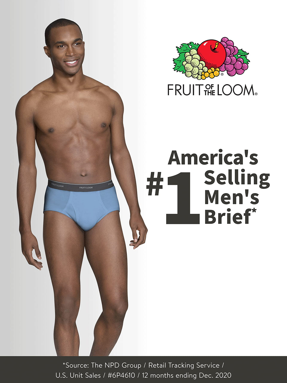 Fruit of the Loom Men's Underwear Briefs, Tag Free & Moisture Wicking