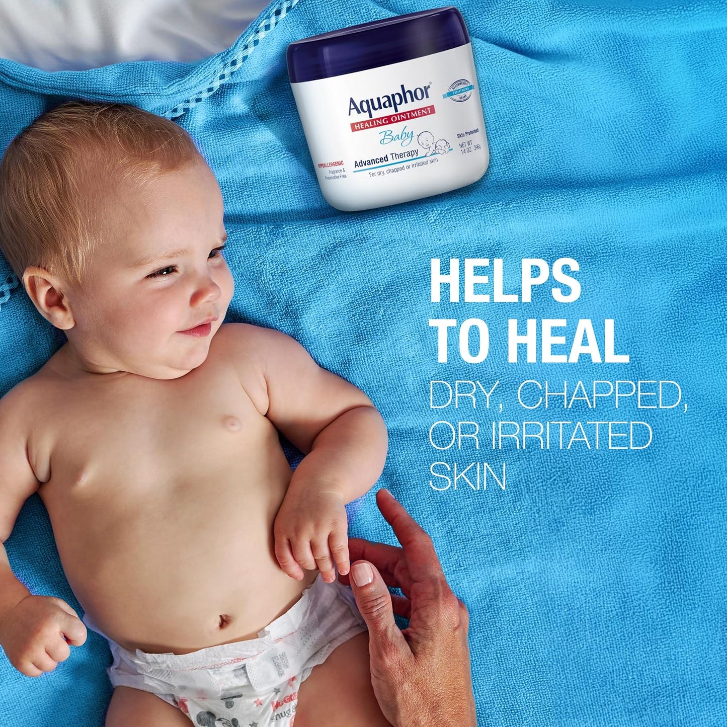 Aquaphor Baby Healing Ointment for Diaper Rash and More, 7 OZ | Baby Skin Protectant with Petrolatum for Chapped or Dry Skin, Drool Rash and Diaper Rash, Hypoallergenic, Fragrance Free