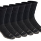Dickies Men's Dri-tech Original Moisture Control Crew Socks, Available in M-xxl (6, 12, 18 Pairs)