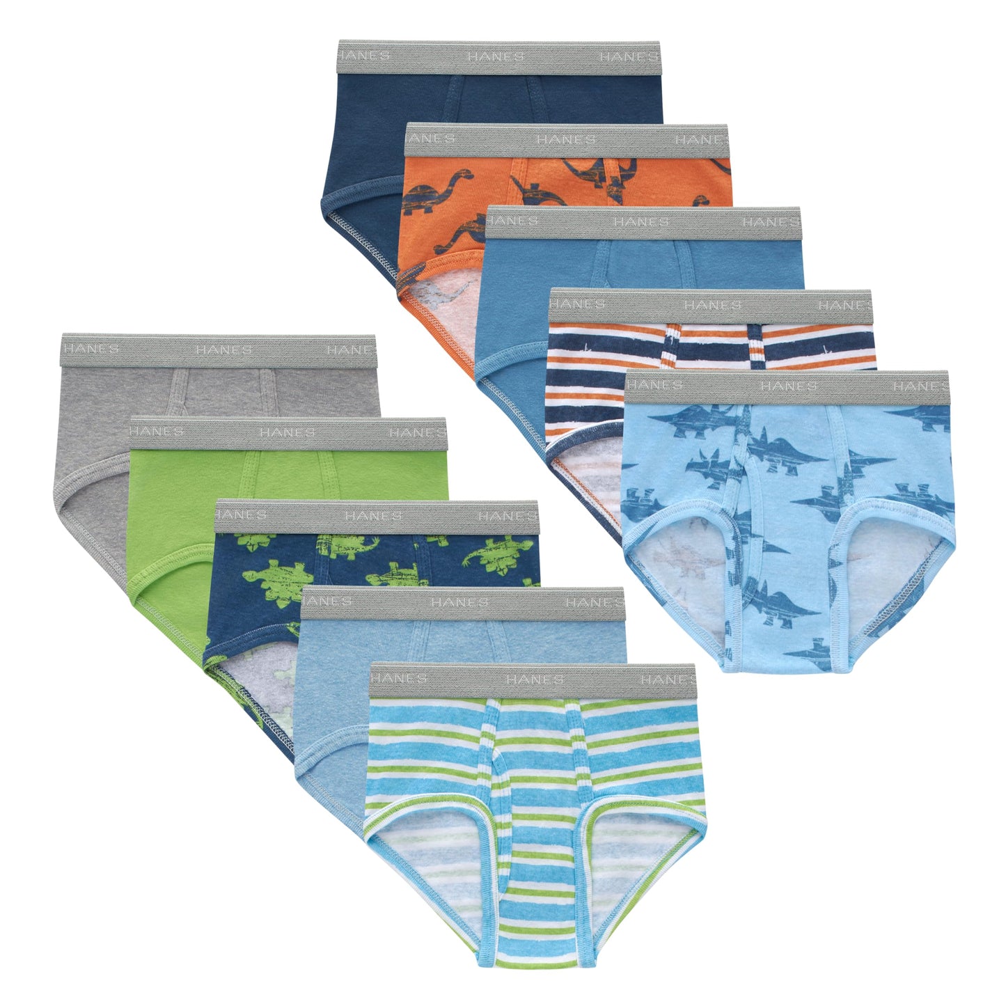 Hanes Boys' Underwear Boxer Briefs Or Briefs Pack, 8 Or 12 Pack, Cotton Stretch Underwear for Boys & Toddler Boys