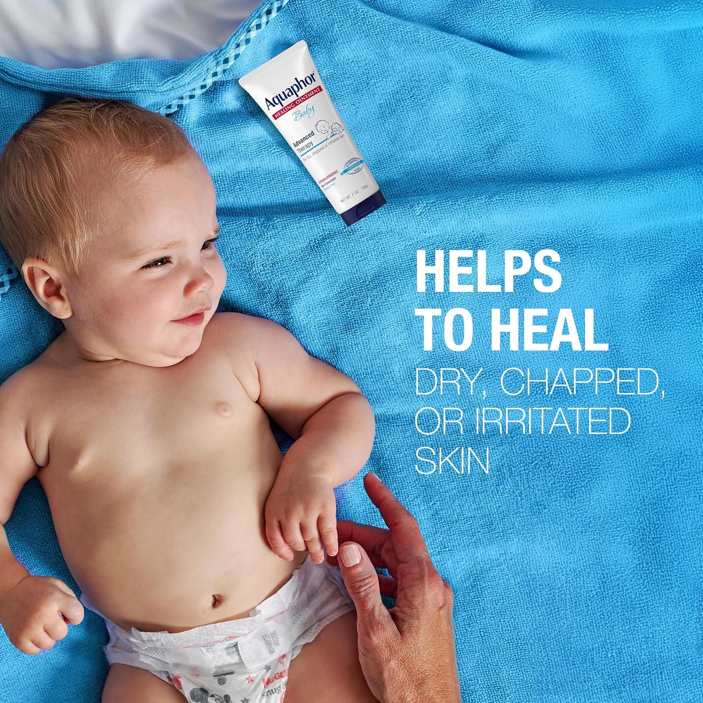 Aquaphor Baby Healing Ointment for Diaper Rash and More, 7 OZ | Baby Skin Protectant with Petrolatum for Chapped or Dry Skin, Drool Rash and Diaper Rash, Hypoallergenic, Fragrance Free