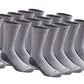 Dickies Men's Dri-tech Original Moisture Control Crew Socks, Available in M-xxl (6, 12, 18 Pairs)