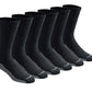 Dickies Men's Dri-tech Original Moisture Control Crew Socks, Available in M-xxl (6, 12, 18 Pairs)