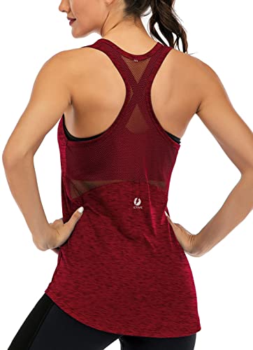 Buy Vislivin Workout Tank Tops for Women Racerback Athletic Tanks Running  Exercise Gym Tank Top - 4 Packs Black/Green/Gray/Wine Red XL at