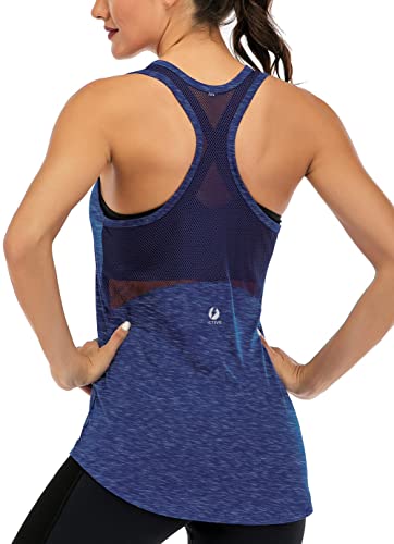 FOREYOND Plus Size Workout Tops for Women V Neck Sleeveless Yoga Gym Tops  Loose Fit Athletic Tops Activewear