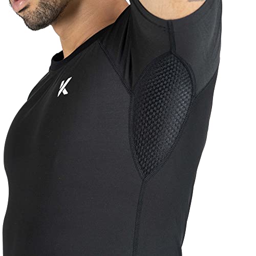  Kewlioo Men's Heat Trapping Pullover Sweat Enhancing Vest -  Compression Vest Shirt Shapewear Top - Gym Exercise Versatile Heat Shaper  Jacket(Black, S/M) : Sports & Outdoors