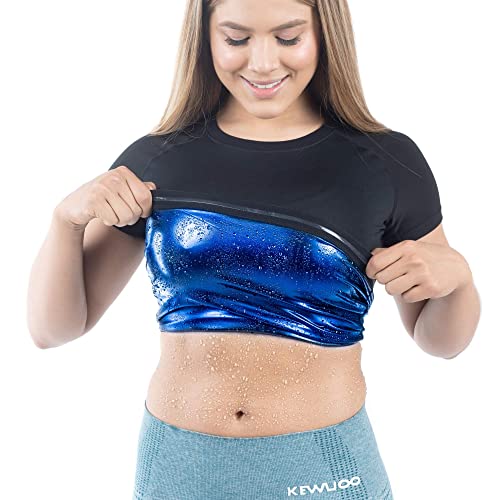 Kewlioo Women's Heat Trapping Sauna Shirt - Sweat Vest Compression