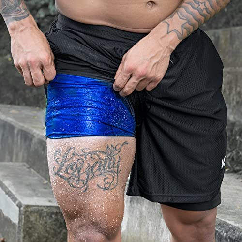 Kewlioo Men's Sauna Shorts - Heat Trapping 2-in-1 Double Layer